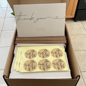 Blank Wedding Thank you Cards -120